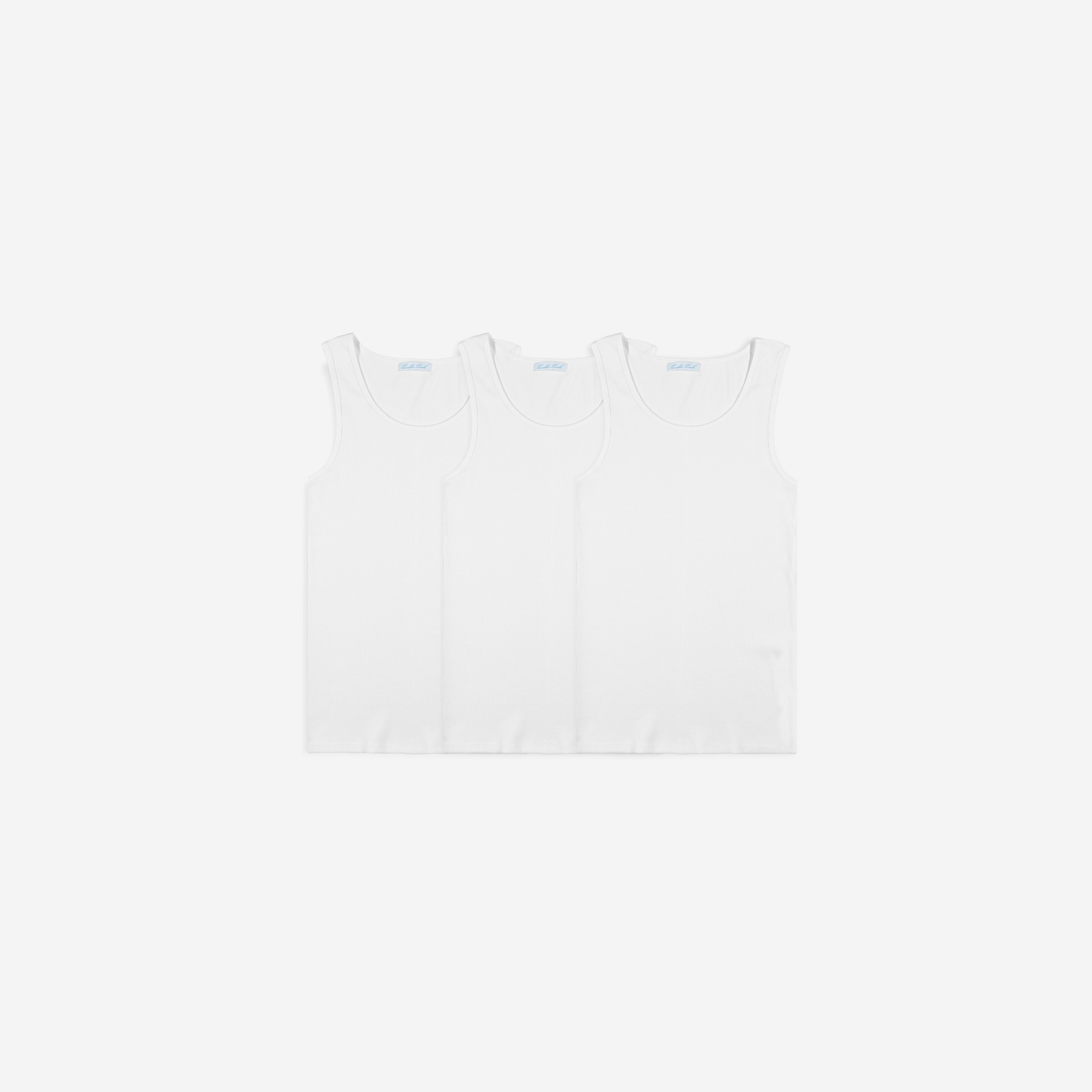 MENS TANK, 3-PACK, WHITE